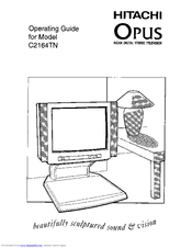 Hitachi Opus C2164TN Operating Manual