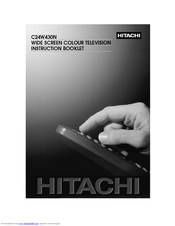 Hitachi C24W430N Instructions For Use Manual