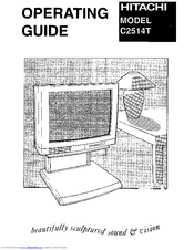 Hitachi C2514T Operating Manual