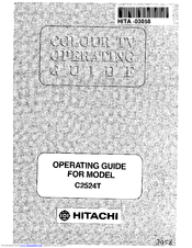 Hitachi C2524T Operating Manual