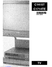 Hitachi C1714TE Instructions For Use Manual