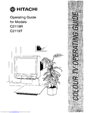 Hitachi C2119R Operating Manual