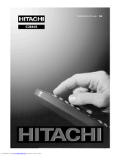 Hitachi C2844S Instructions For Use Manual