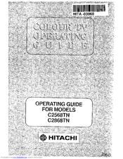 Hitachi C2868TN Operating Manual