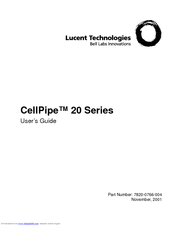 Lucent Technologies CELLPIPE 20A-GX User Manual