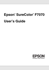 Epson SureColor F7070 User Manual