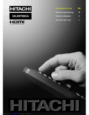 Hitachi 32LD8700CA Instructions For Use Manual