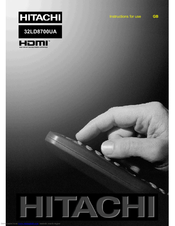 Hitachi 32LD8700UA Instructions For Use Manual
