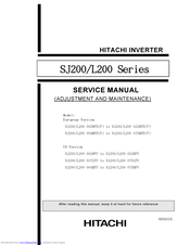 Hitachi SJ200 Series Service Manual