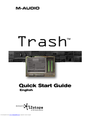 M-Audio iZotope Trash Quick Start Manual