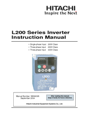 Hitachi L200 Series Instruction Manual