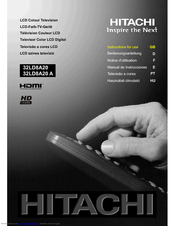 Hitachi 32LD8A20 A Instructions For Use Manual