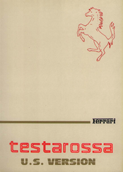 Ferrari 1985 testarossa Owner's Manual