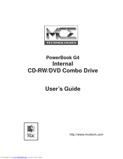 MCE Technologies POWERBOOK G4 User Manual