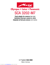 Metz SCA 3202-M7 Manual