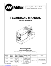 Miller Electric Legend AEAD-200LE Technical Manual