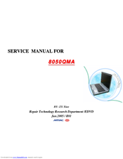 Mitac 8050QMA Service Manual