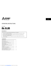 Mitsubishi Electric MR. SLIM MSY-A24NA Operating Instructions Manual