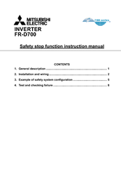 Mitsubishi Electric FR-D700 Series Instruction Manual