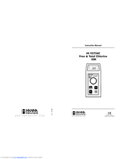 Hanna Instruments HI 95724C Instruction Manual