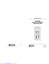 Hanna Instruments HI 95734C Instruction Manual