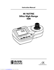 Hanna Instruments HI 96770C Instruction Manual