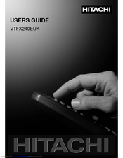 Hitachi VTFX240EUK User Manual