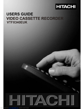 Hitachi VTFX340EUK User Manual