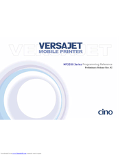 Cino VERSAJET MP3200BT Programming Reference Manual