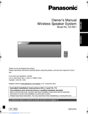 Panasonic SC-NE1 User Manual