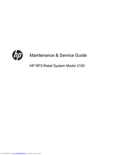 HP RP3 3100 Maintenance And Service Manual