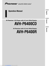 Pioneer AVH-P6400R Operation Manual