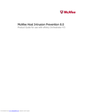 McAfee Host Intrusion Prevention 8.0 Product Manual