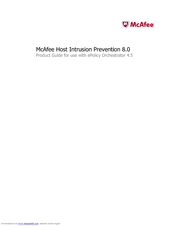 Mcafee HISCDE-AB-IA - Host Intrusion Prevention Product Manual