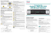 Cisco Explorer RNG200 Important Safety Instructions