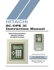 Hitachi SC-OPE 3I Instruction Manual