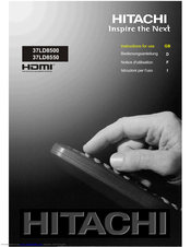 Hitachi 37LD8550 Instructions For Use Manual