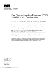Cisco CX-FEIP-2FX= Installation and con?guration Installation Manual