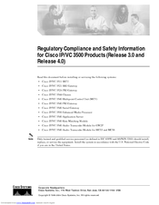 Cisco IP/VC 3500 Safety Information Manual