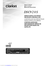 Clarion SIRIUS DSC920S Owner's Manual