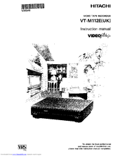 Hitachi VT-M112E Instruction Manual