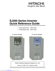Hitachi SJ300 Series Quick Reference Manual