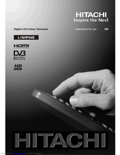 Hitachi L19HP04E Instructions For Use Manual
