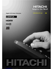 Hitachi L32H01UA Instructions For Use Manual