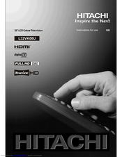 Hitachi L32VK06U Instructions For Use Manual