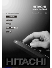 Hitachi L32VK05U Instructions For Use Manual