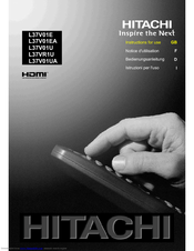 Hitachi L37VR1U Instructions For Use Manual