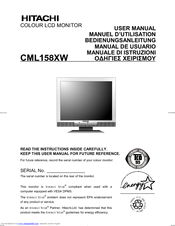 Hitachi CML158XW User Manual