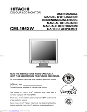 Hitachi CML156XW User Manual