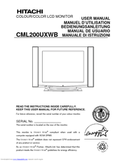 Hitachi CML200UXWB User Manual